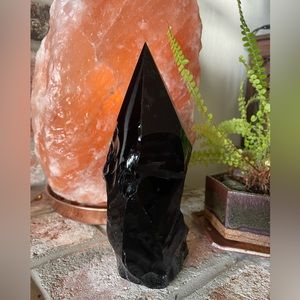 Black Obsidian Crystal Point